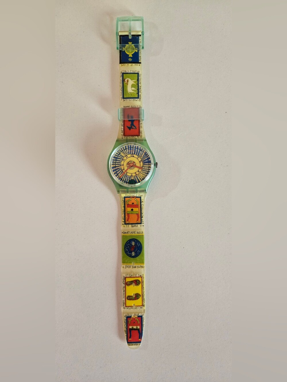 Vintage Swatch Frederic Bruly Bouabre Art Limited Edition New Battery With Box